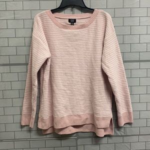 Jones New York Pink Striped Sweater